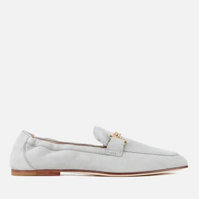 Tod's Women's Suede Double T Loafers - Grey