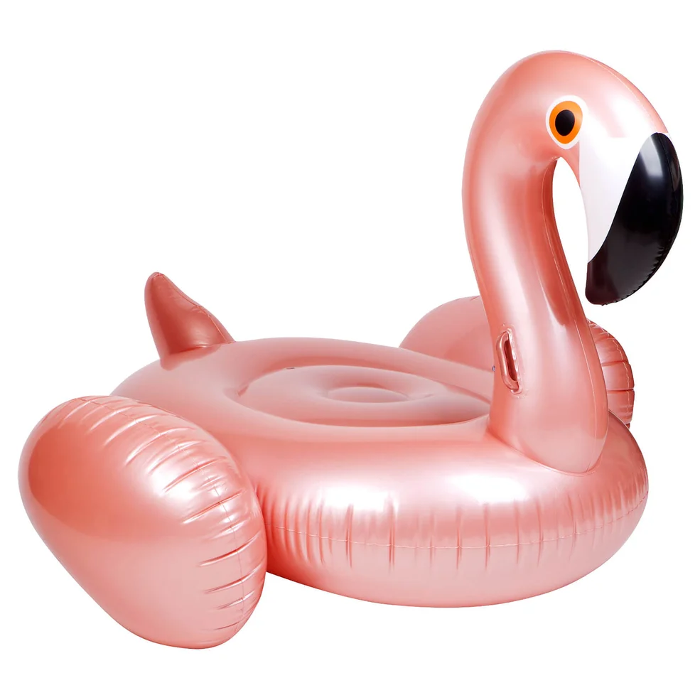 Sunnylife Ride-On Luxe Rose Gold Flamingo Float Image 1