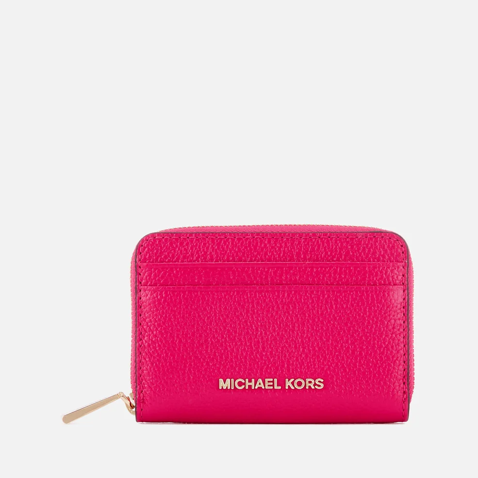 MICHAEL MICHAEL KORS Women's Zip Around Card Case - Ultra Pink Image 1