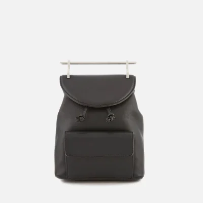 M2Malletier Women's Mini Double Hardware Backpack - Black/Double Silver