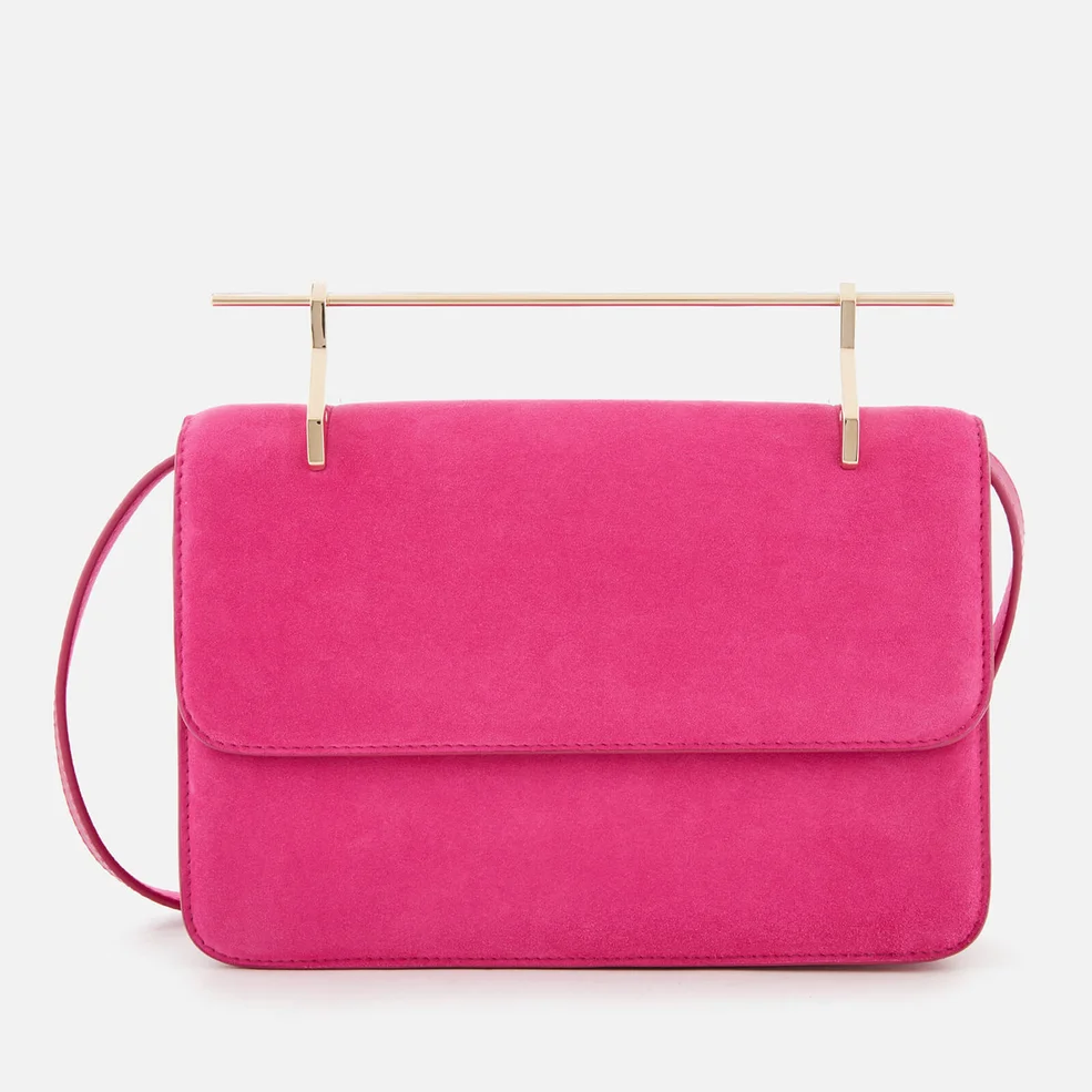 M2Malletier Women's La Fleur Du Mal Double Hardware Bag - Hot Pink Suede/Double Gold Image 1