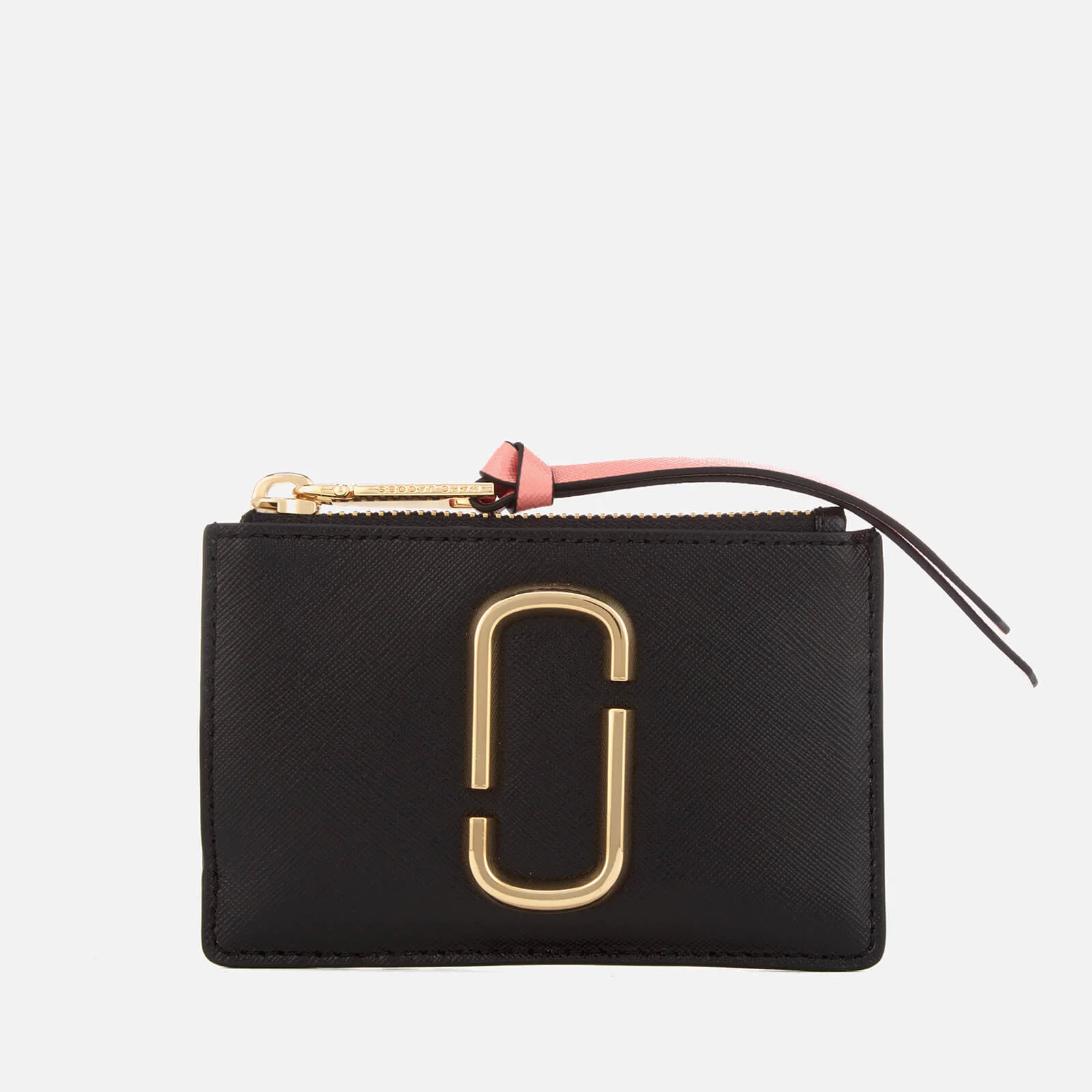 Marc Jacobs Women's Snapshot Top Zip Multi Wallet - Black/Rose Image 1