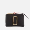 Marc Jacobs Women's Snapshot Top Zip Multi Wallet - Black/Rose - Image 1