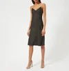 Helmut Lang Women's Compact Viscose Slip Dress - Black - Image 1