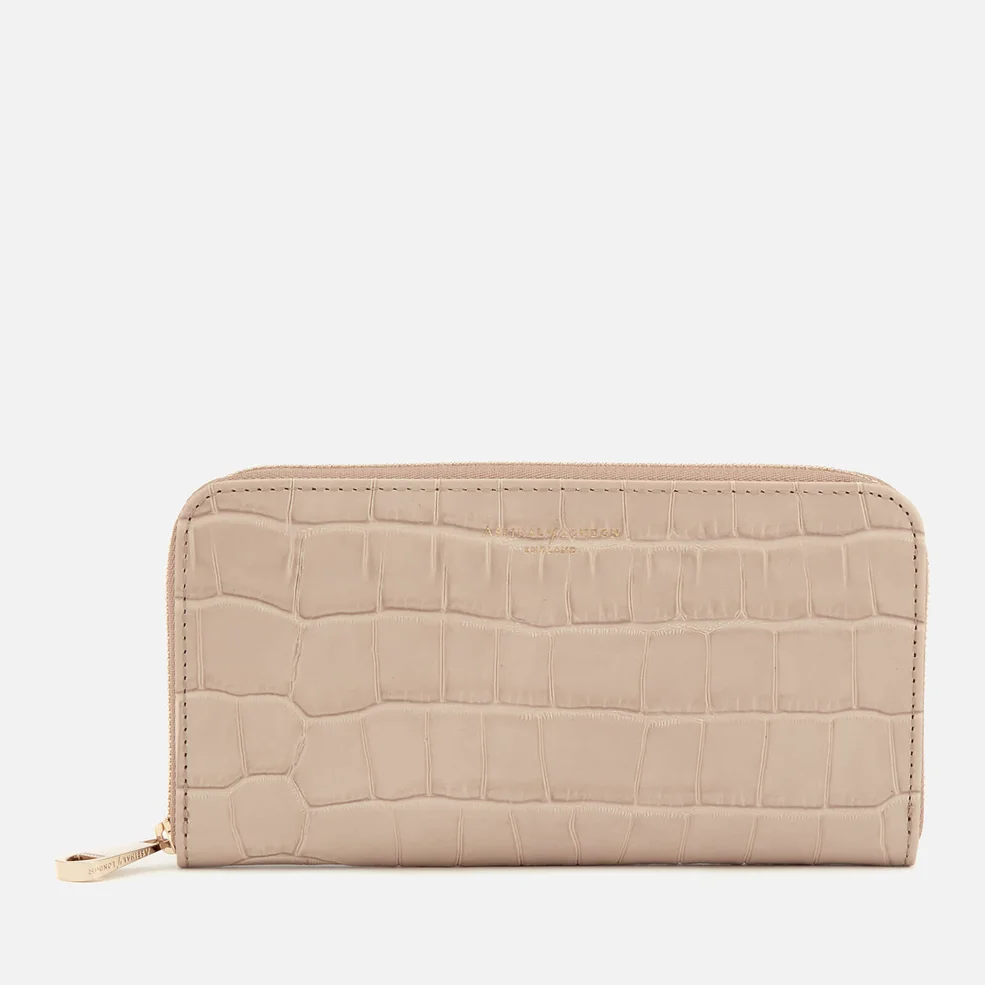 Aspinal of London Women's Continental Clutch Wallet - Soft Taupe Image 1