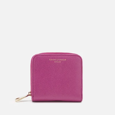 Aspinal of London Women's Continental Mini Wallet - Orchid
