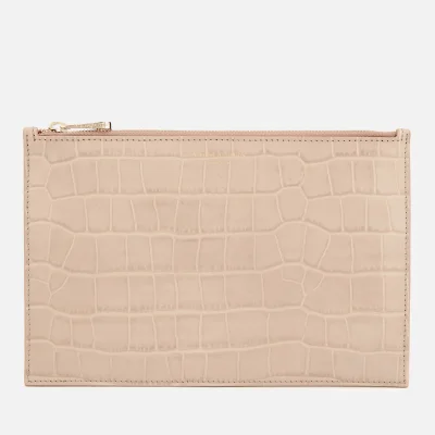 Aspinal of London Women's Essential Pouch Large - Soft Taupe