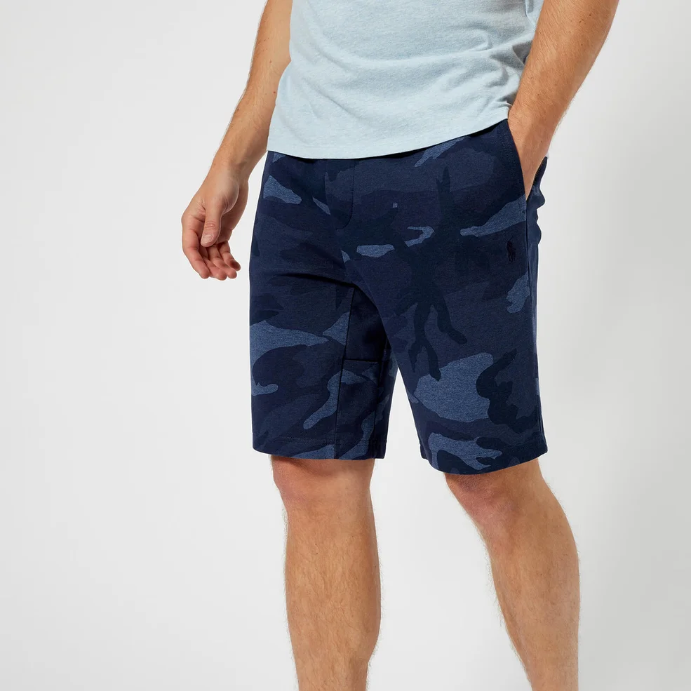 Polo Ralph Lauren Men's Double Knit Tech Shorts - Blue Camo Image 1