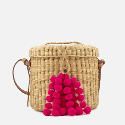 Nannacay Women's Ana Blossom Bucket Bag - Off White/Pink