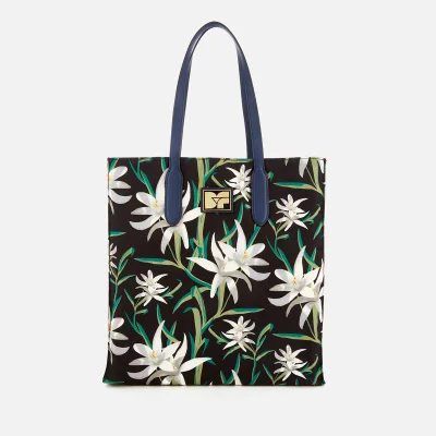 Diane von Furstenberg Women's Floral Nylon Tote Bag - Harlow Black
