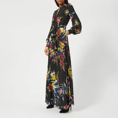 Diane von Furstenberg Women's Waist Tie Maxi Dress - Camden Black