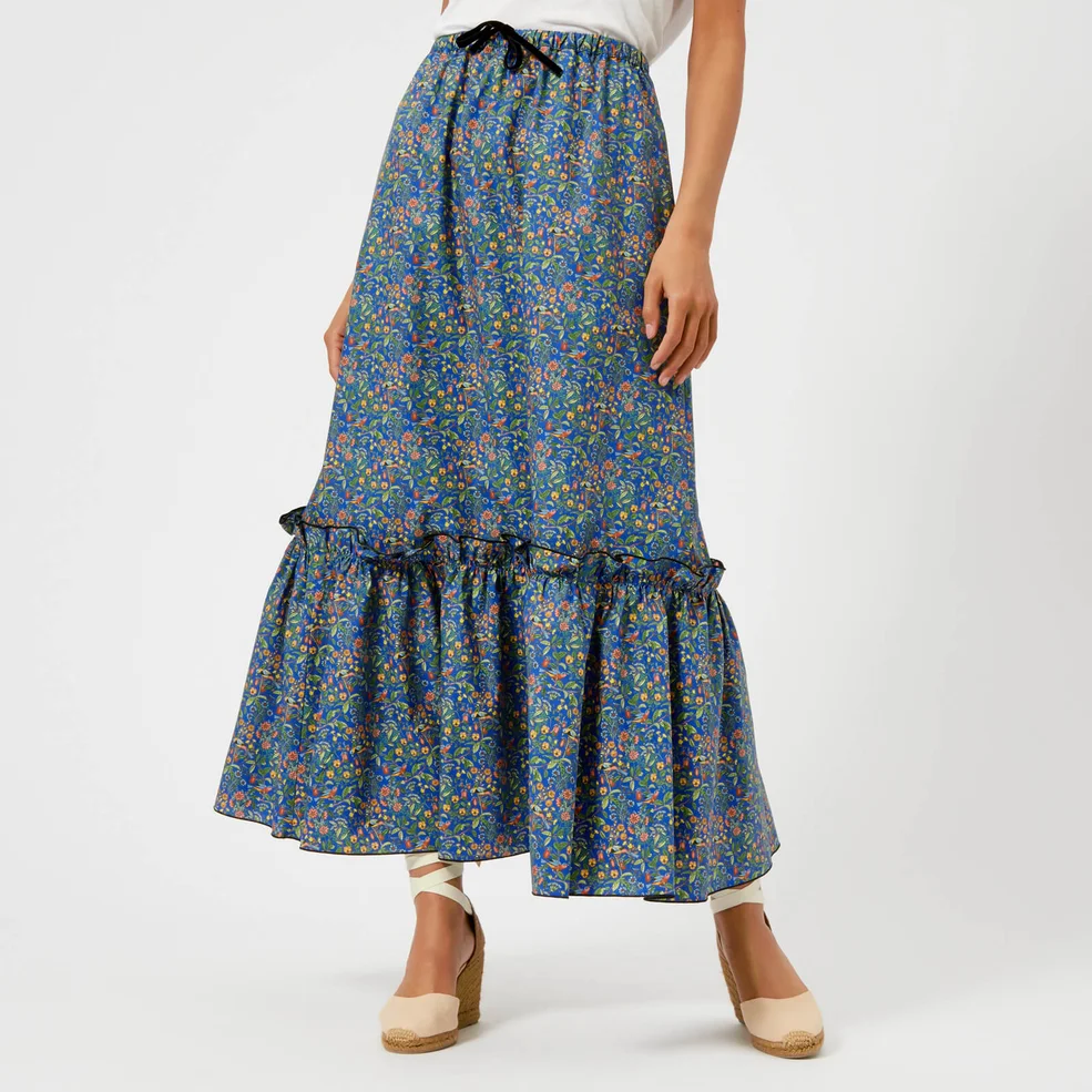 A.P.C. Women's Cecil Maxi Liberty Print Skirt - Multi Image 1