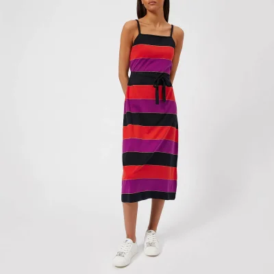 A.P.C. Women's Jude Striped Jersey Dress - Fuchsia