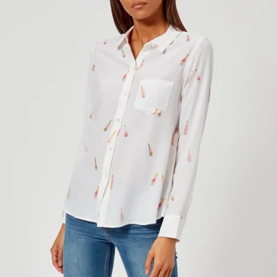 Rails Women's Kate Rose Print Shirt - White