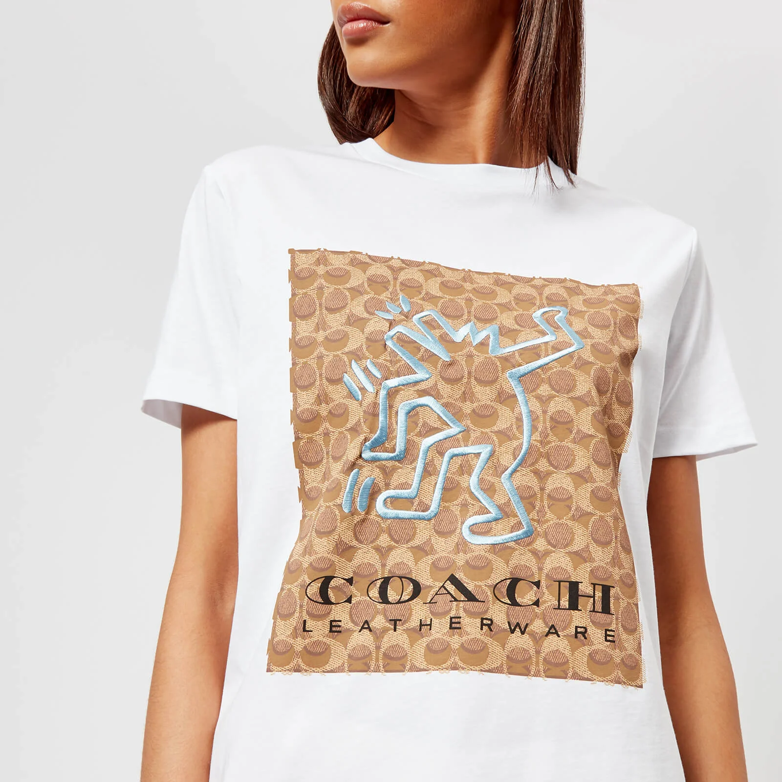 Coach 1941 Women's Coach X Keith Haring T-Shirt - Optic White Image 1