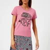 Coach 1941 Women's Coach X Keith Haring Embellished T-Shirt - Fuchsia - Image 1