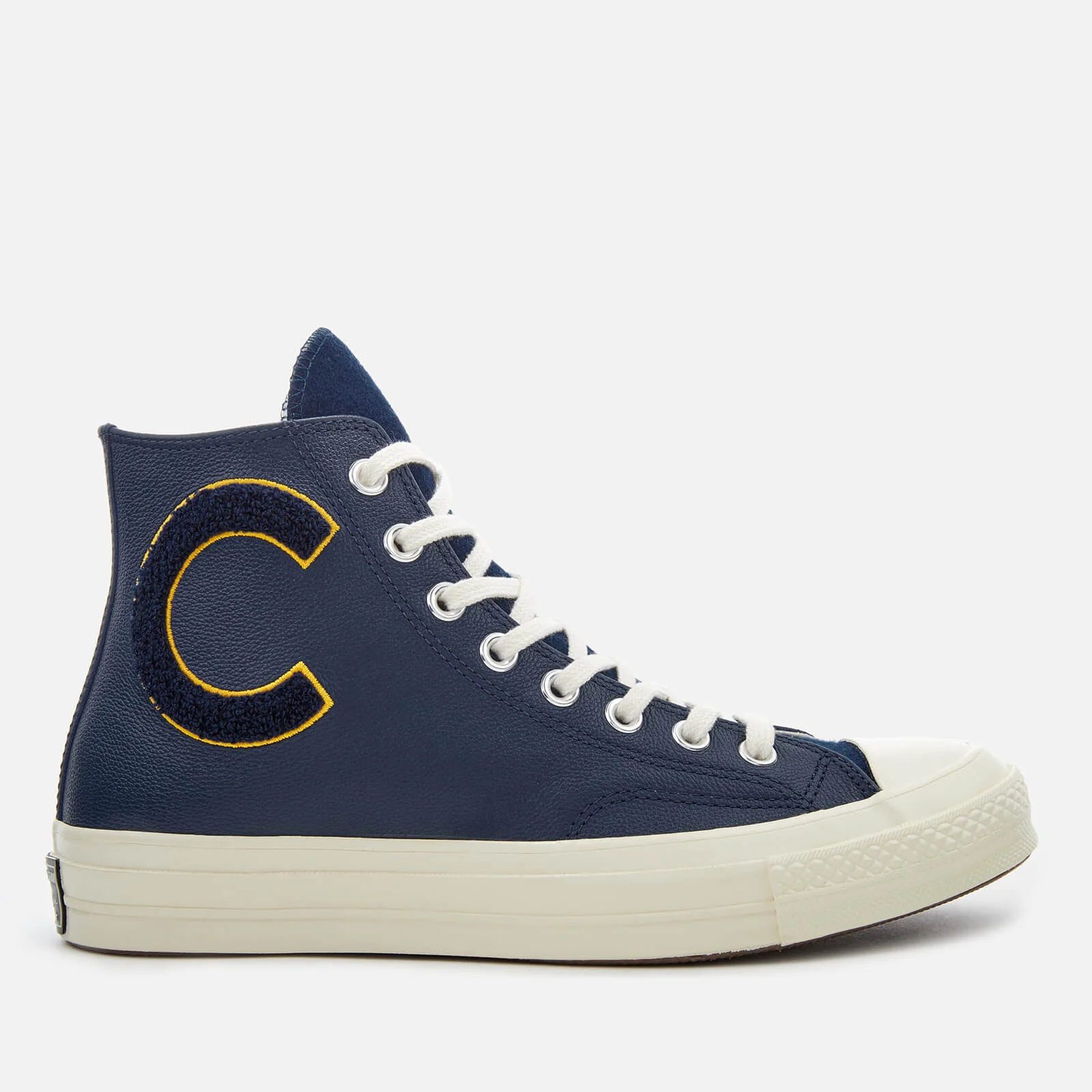 Converse Men's Chuck Taylor All Star 70 Hi-Top Trainers - Navy/Mineral Yellow/Egret Image 1