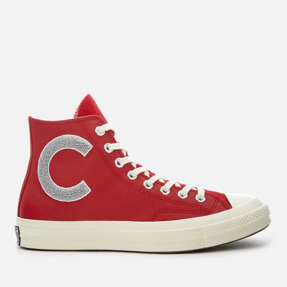 Converse Men's Chuck Taylor All Star 70 Hi-Top Trainers - Enamel Red/Wolf Grey/Egret Image 1