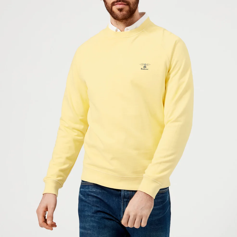 Barbour Heritage Men's Pike Sweatshirt - Lemon Image 1