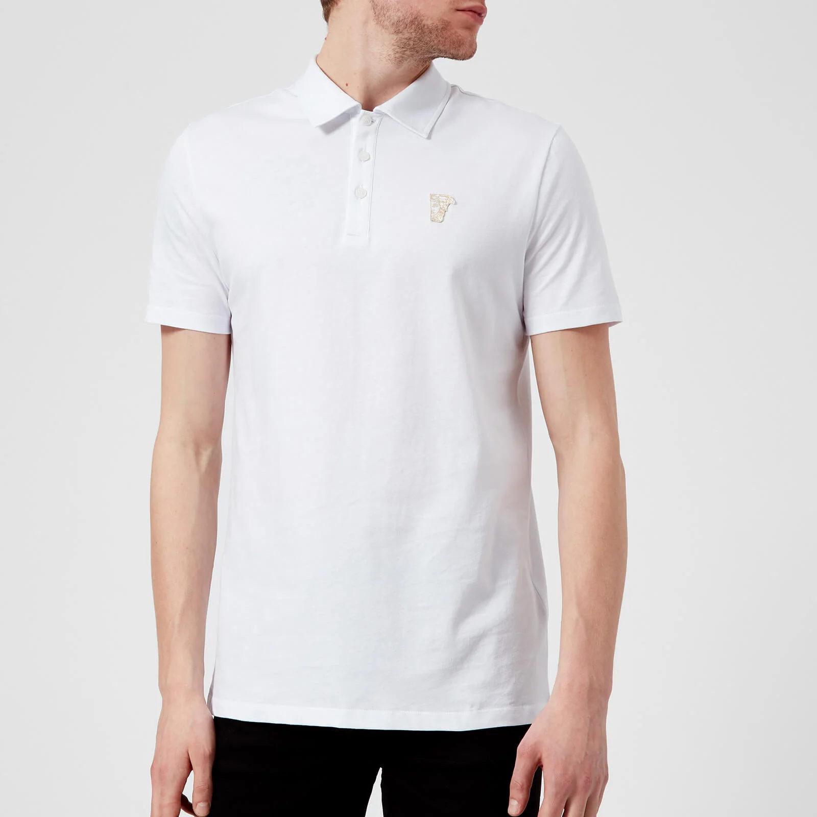 Versace Collection Men's Basic Polo Shirt - White Image 1