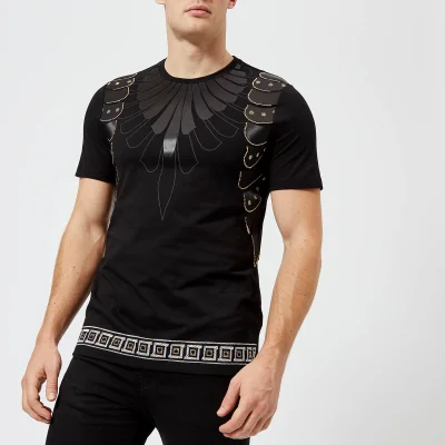 Versace Collection Men's Embellished Crew Neck T-Shirt - Nero
