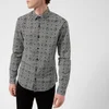 Versace Collection Men's Patterned Long Sleeve Shirt - Bianco Nero - Image 1