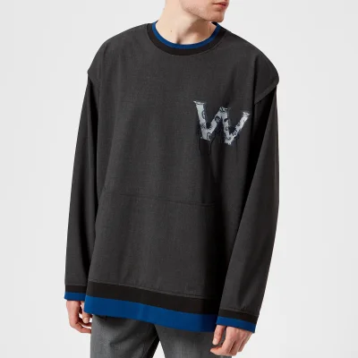 Wooyoungmi Men's W Logo Sweatshirt - Grey