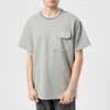 Wooyoungmi Men's Large Pocket and Zip Detail T-Shirt - Grey - Image 1