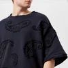 Wooyoungmi Men's Paisley Embroidered T-Shirt - Navy - Image 1