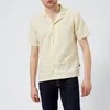Folk Men's Horizon Short Sleeve Shirt - Soft Yellow - Image 1