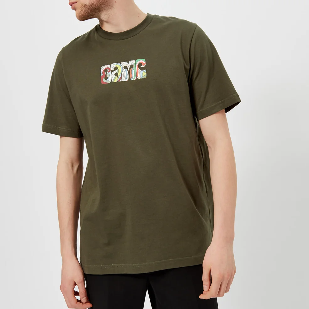 OAMC Men's Acid Glaser T-Shirt - Khaki Image 1