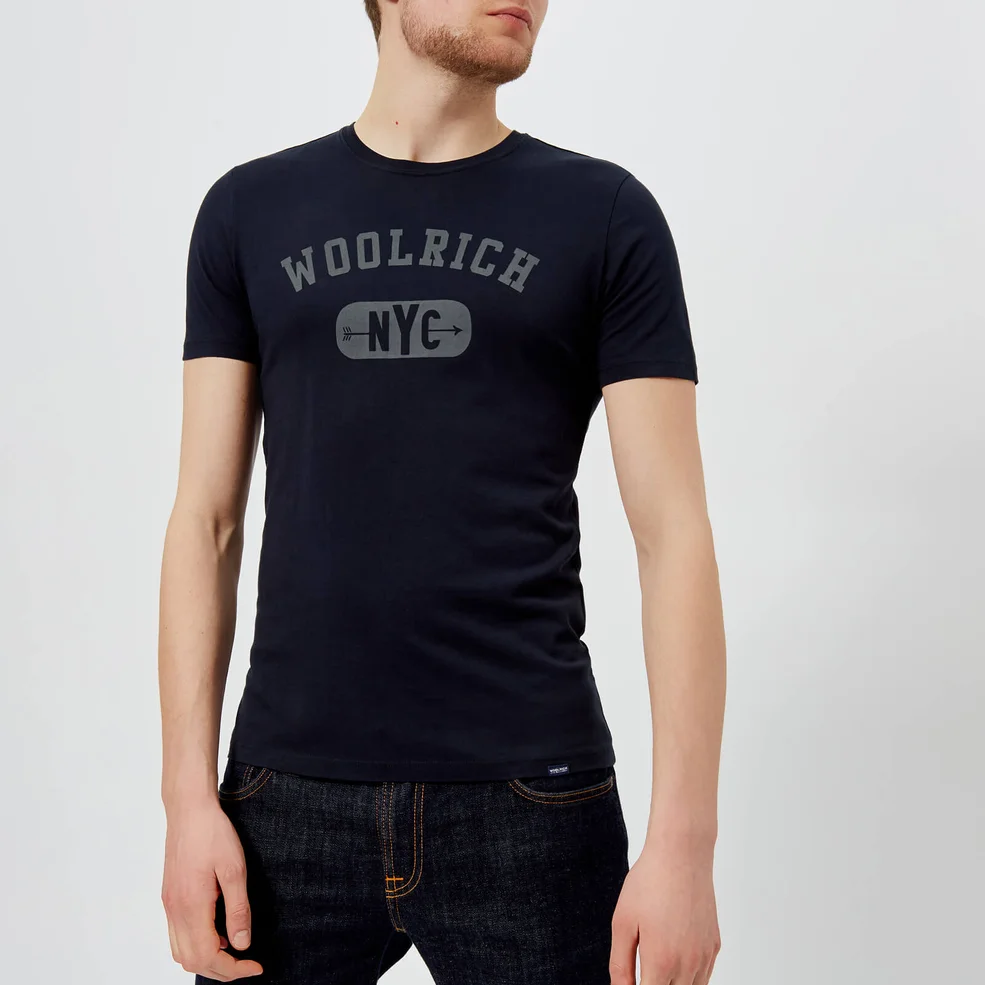 Woolrich Men's NYC Logo T-Shirt - Alpine Navy Image 1