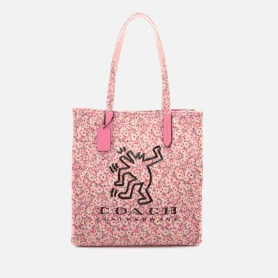 Coach 1941 Women's Coach X Keith Haring Print Tote Bag - Bright Pink