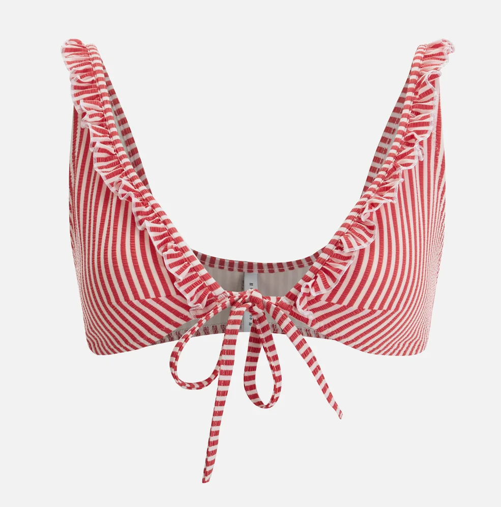 Solid & Striped Women's The Milly Top - Red Seersucker Image 1