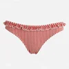 Solid & Striped Women's The Milly Bottom - Red Seersucker - Image 1