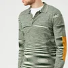 Missoni Men's Long Sleeve Contrast Elbow Polo Shirt - Green - Image 1
