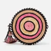 Rebecca Minkoff Women's Straw Circle Cross Body Bag - Pink Multi - Image 1