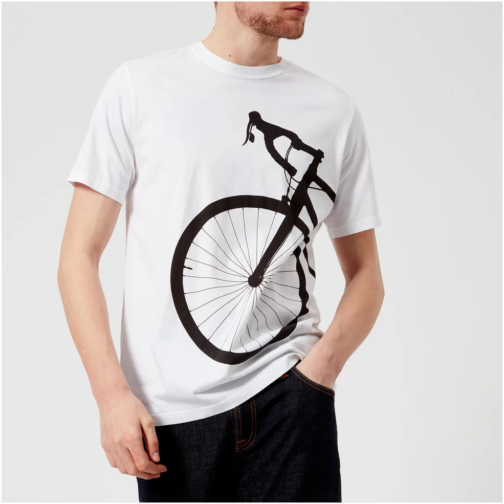 PS by Paul Smith Men's Regular Fit Bike T-Shirt - White Image 1
