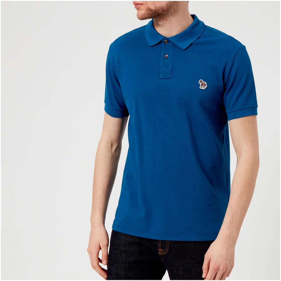 PS by Paul Smith Men's Regular Fit Polo Shirt - Blue Image 1
