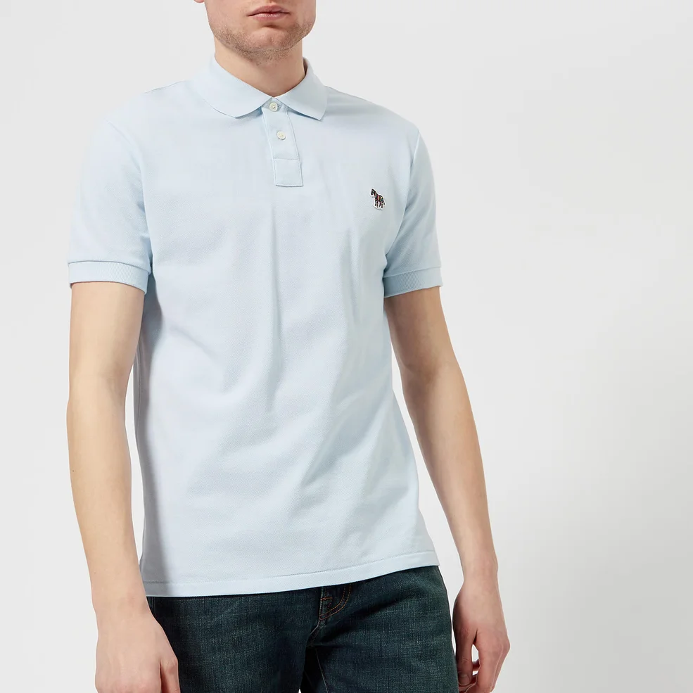PS by Paul Smith Men's Regular Fit Polo Shirt - Sky Image 1