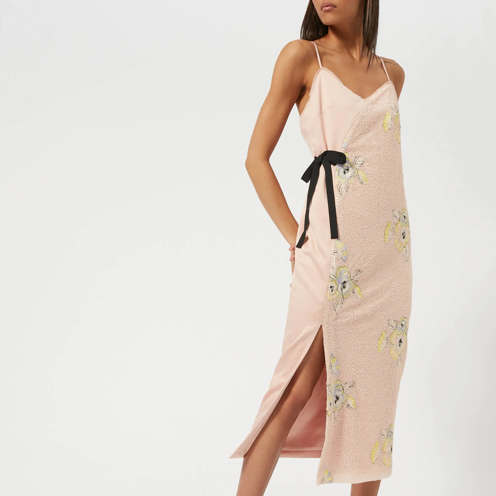 Three Floor Women's Slim Pin Sequin Dress - Blush Image 1