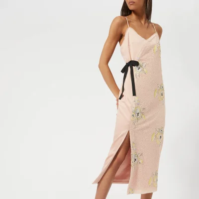 Three Floor Women's Slim Pin Sequin Dress - Blush