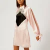 Christopher Kane Women's Diamond Satin Mini Dress - Pink - Image 1