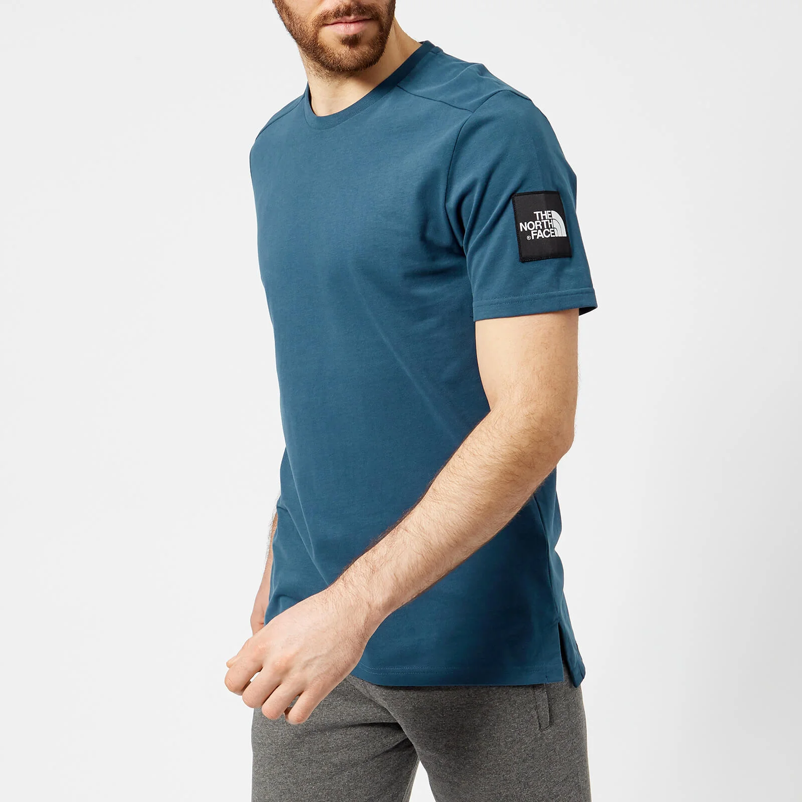 The North Face Men's Short Sleeve Fine 2 T-Shirt - Blue Wing Teal Image 1