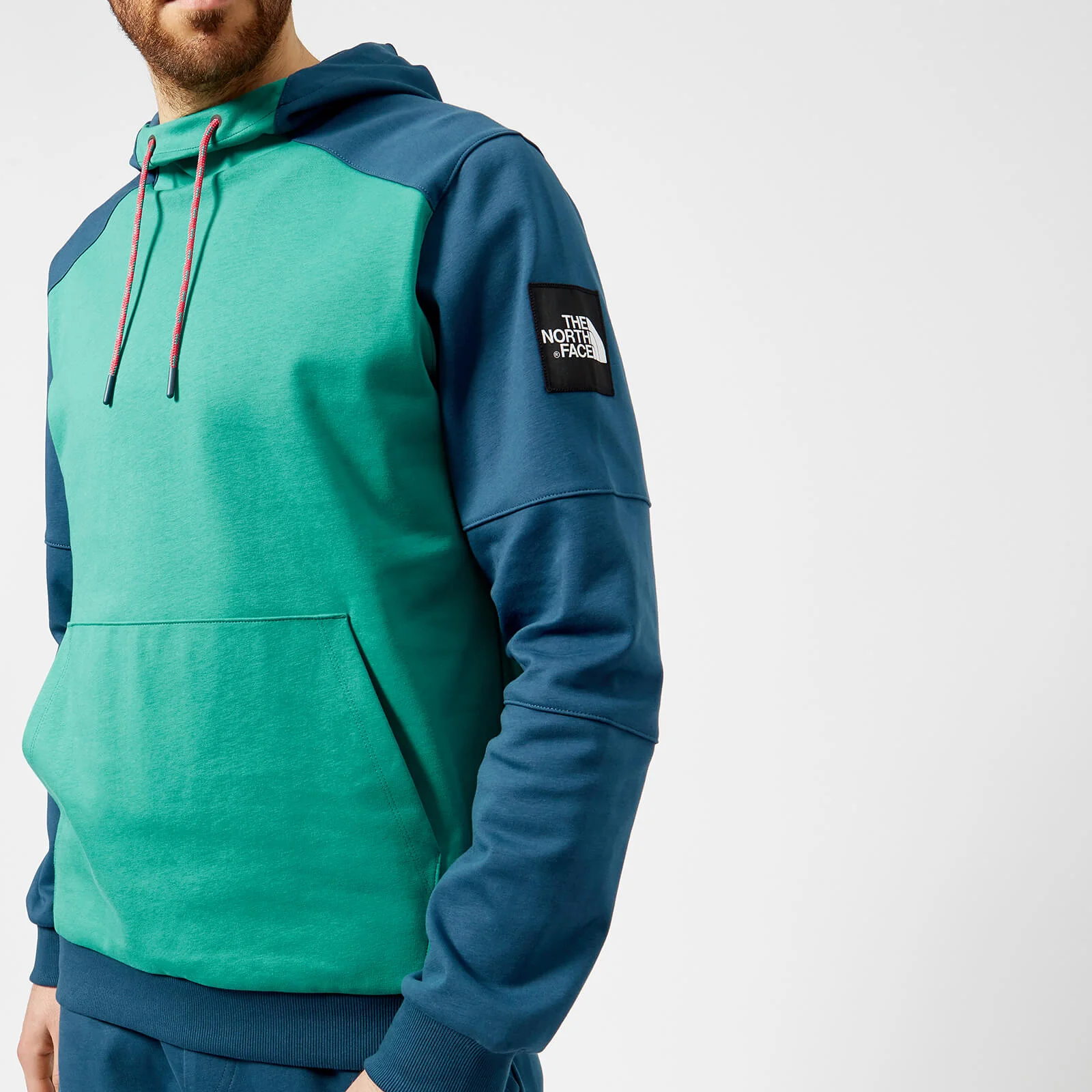The North Face Men's Fine Box Hoodie - Porcelain Green/Blue Wing Teal Image 1