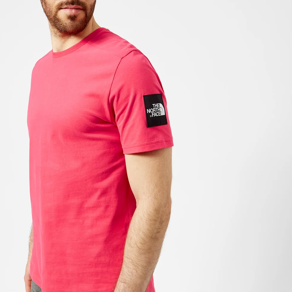 The North Face Men's Short Sleeve Fine 2 T-Shirt - Raspberry Red Image 1