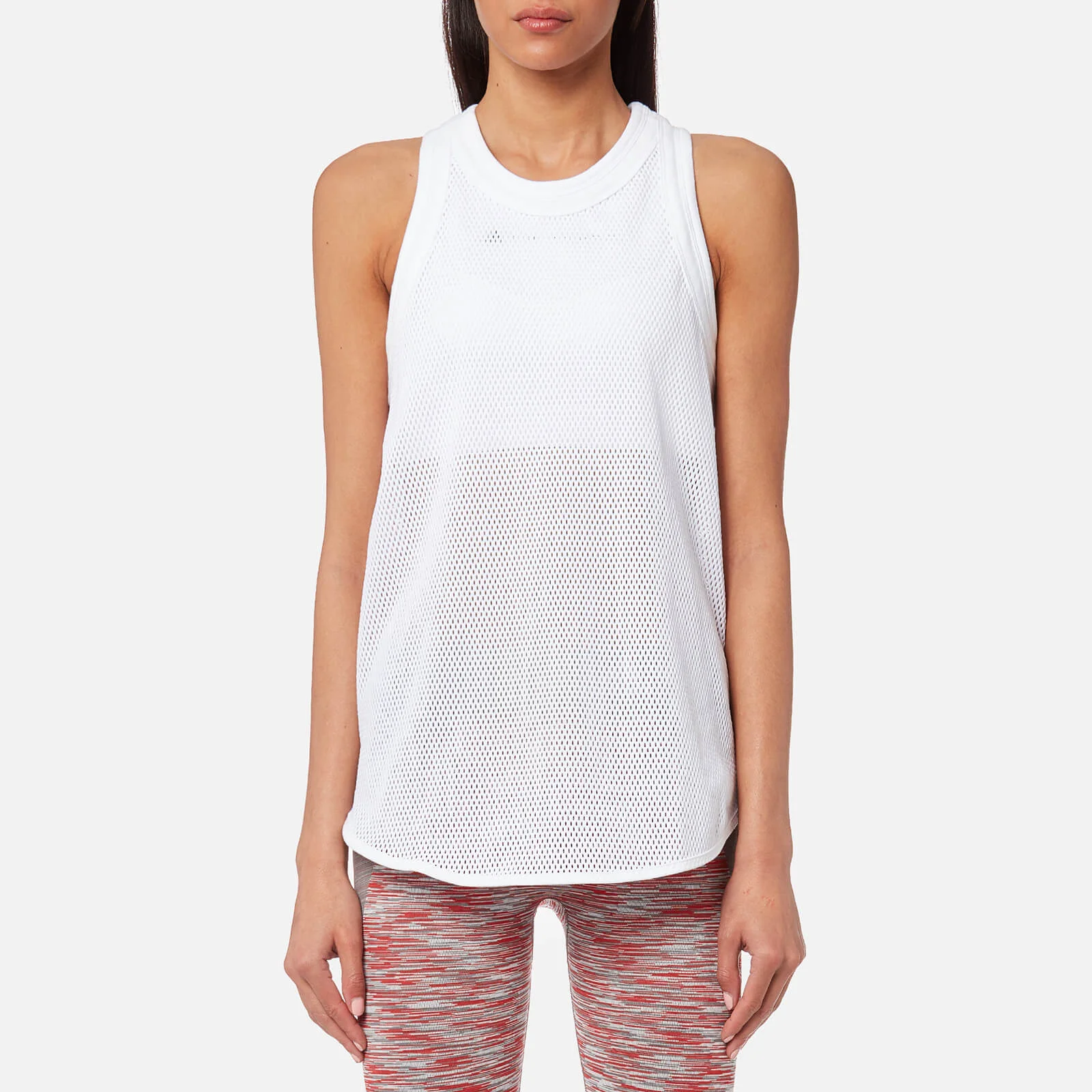 adidas by Stella McCartney Women's Yoga Mesh Tank Top - White Image 1