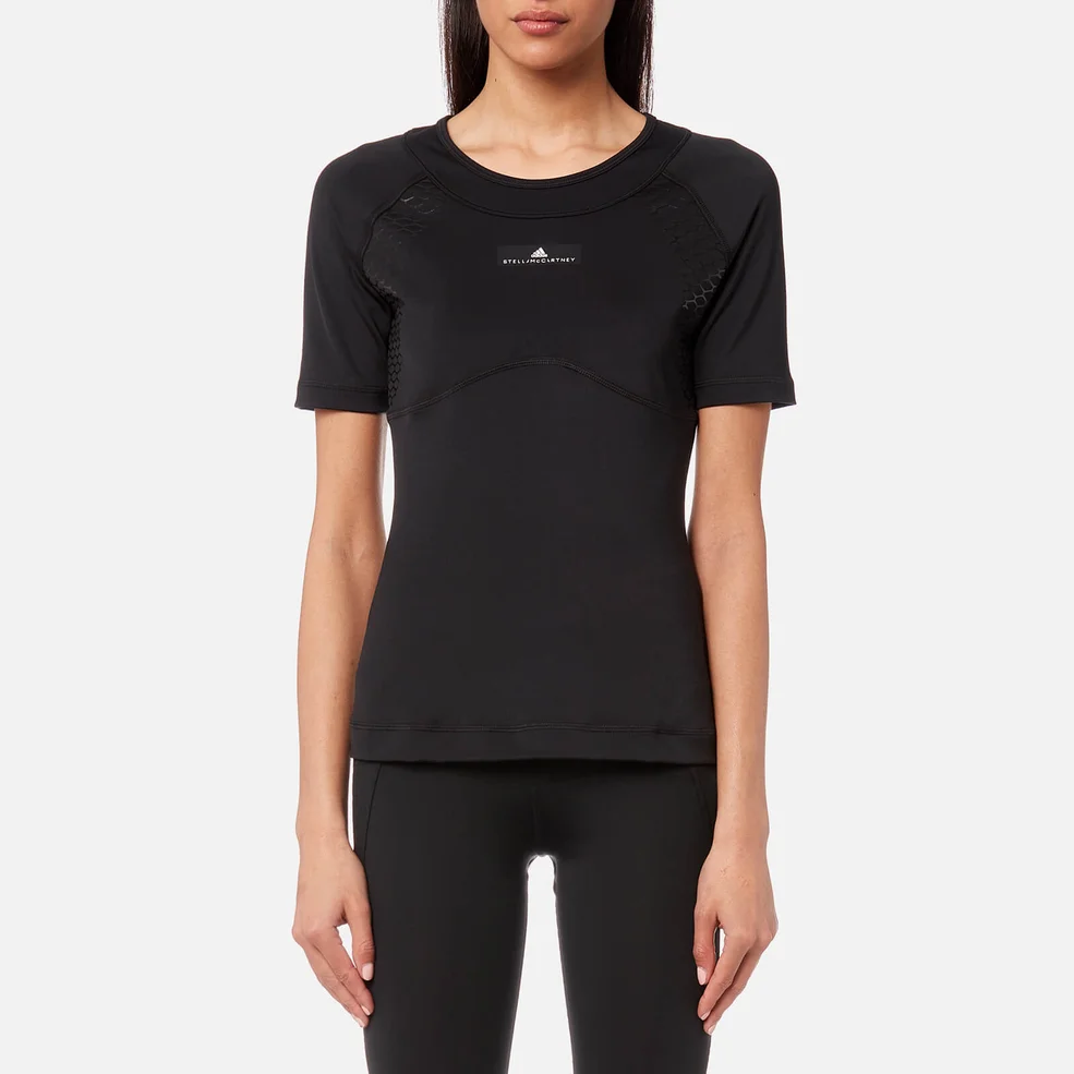 adidas by Stella McCartney Women's Train Short Sleeve T-Shirt - Black Image 1