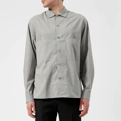 Lemaire Men's Soft Military Double Pocket Shirt - Grey Marl