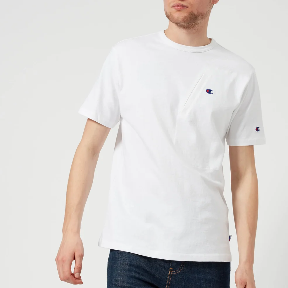 Champion X Beams Men's Travel Chest Pocket T-Shirt - White Image 1